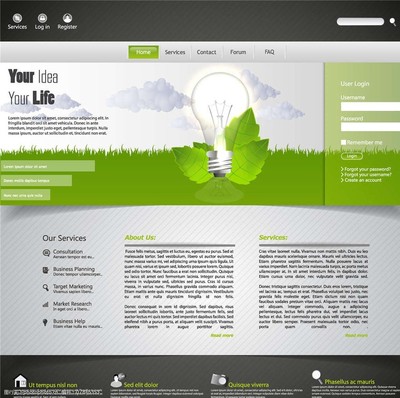 网站设计与网页模板 从概念到视觉呈现的核心要素