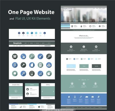 网站模板与网页设计图片 打造专业在线形象
